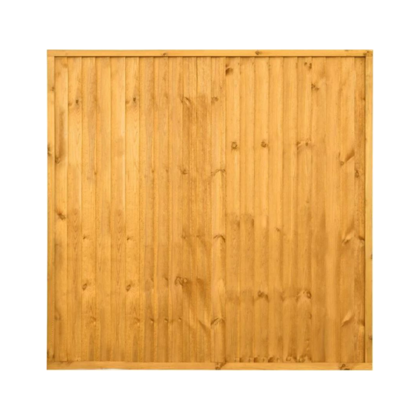 6' x 4' Closeboard Fence Panel Brown 1830 x 1200mm