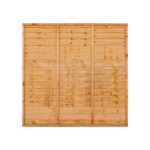 6' x 3' Horizontal Lap Treated Wooden Fence Panel