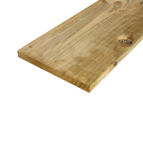 Gravel Board 22mm x 200mm x 3m UC3 Green Treated (8" x 1")